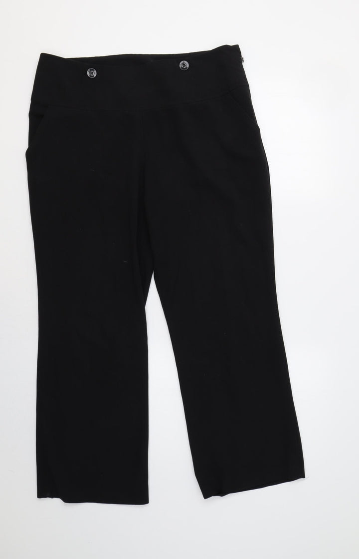 Dorothy Perkins Womens Black   Dress Pants Trousers Size 16 L28 in