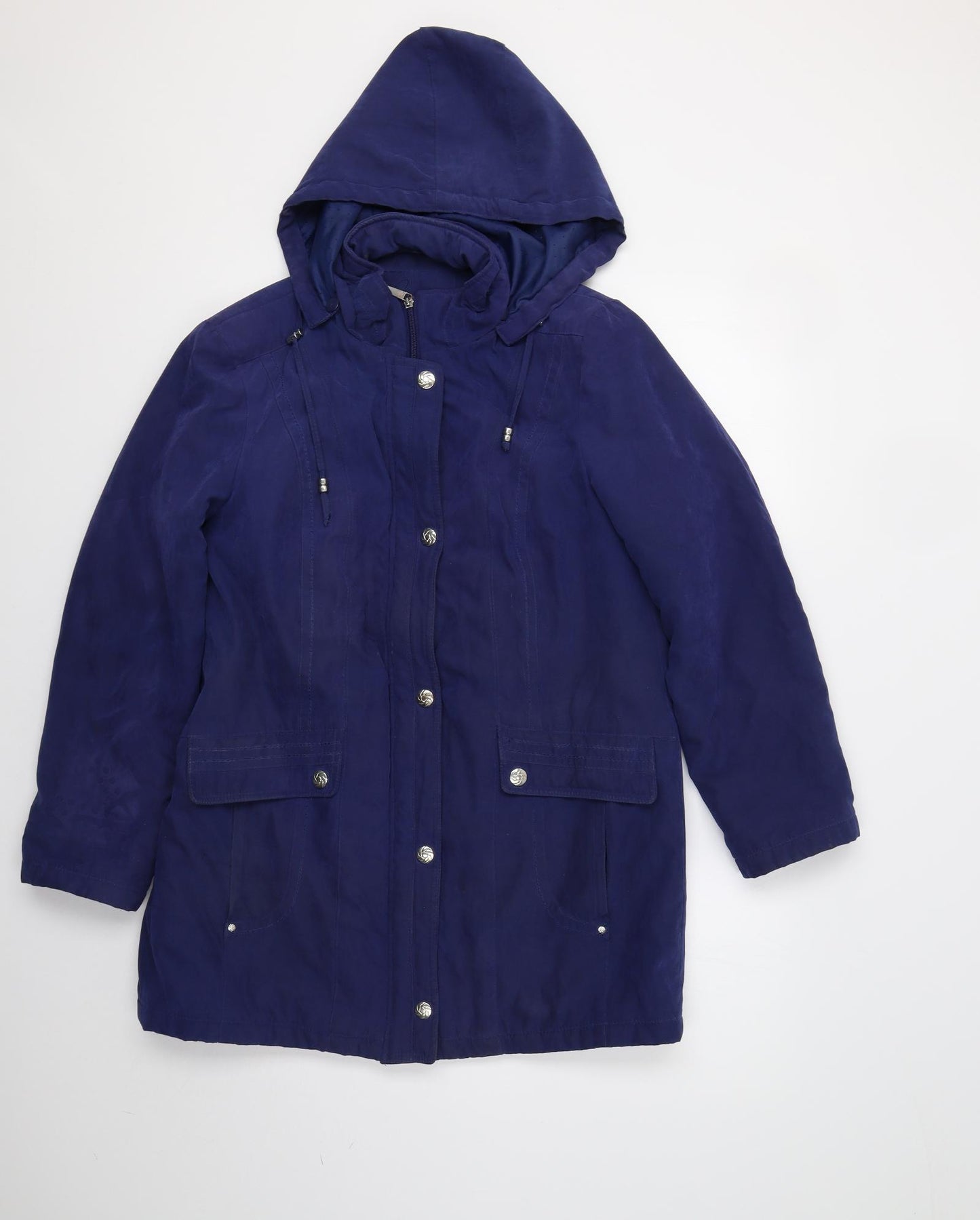 Bm Collection  Womens Blue   Parka Jacket Size S