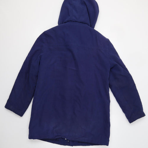 Bm Collection  Womens Blue   Parka Jacket Size S