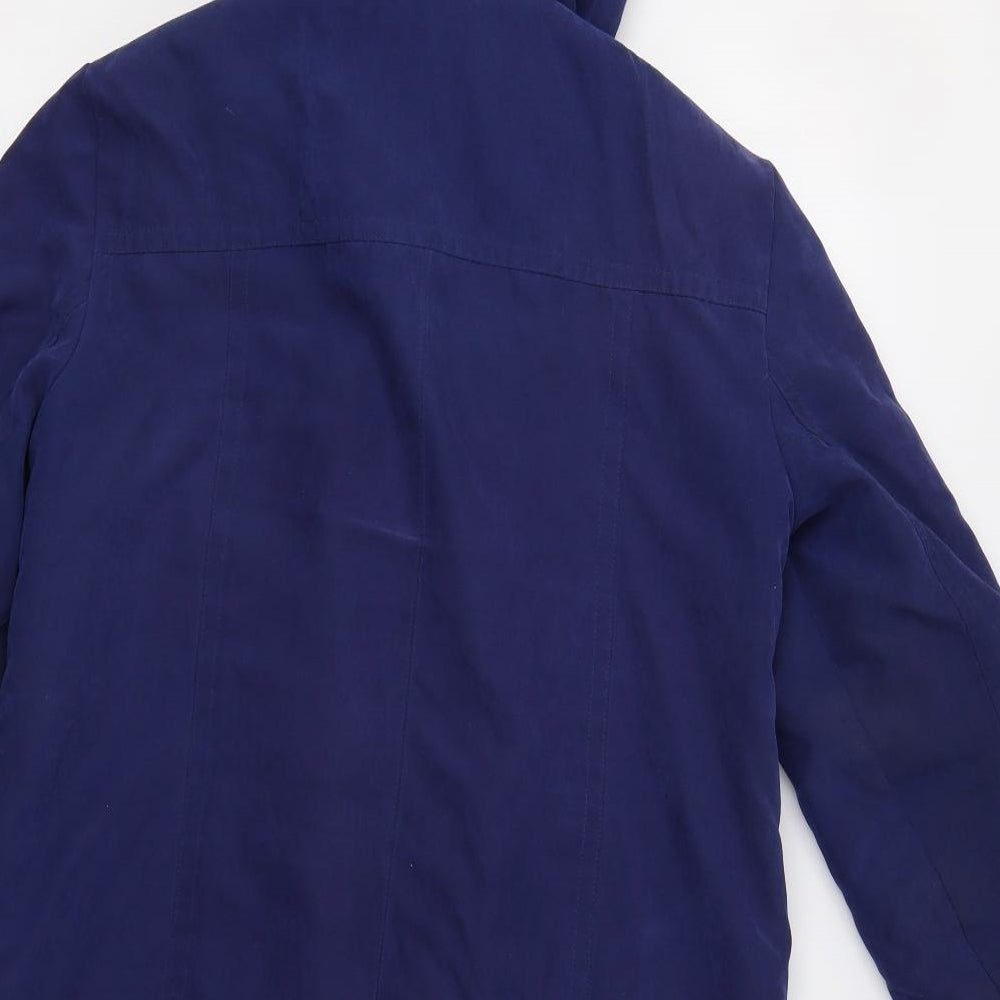 Bm Collection  Womens Blue   Parka Jacket Size S
