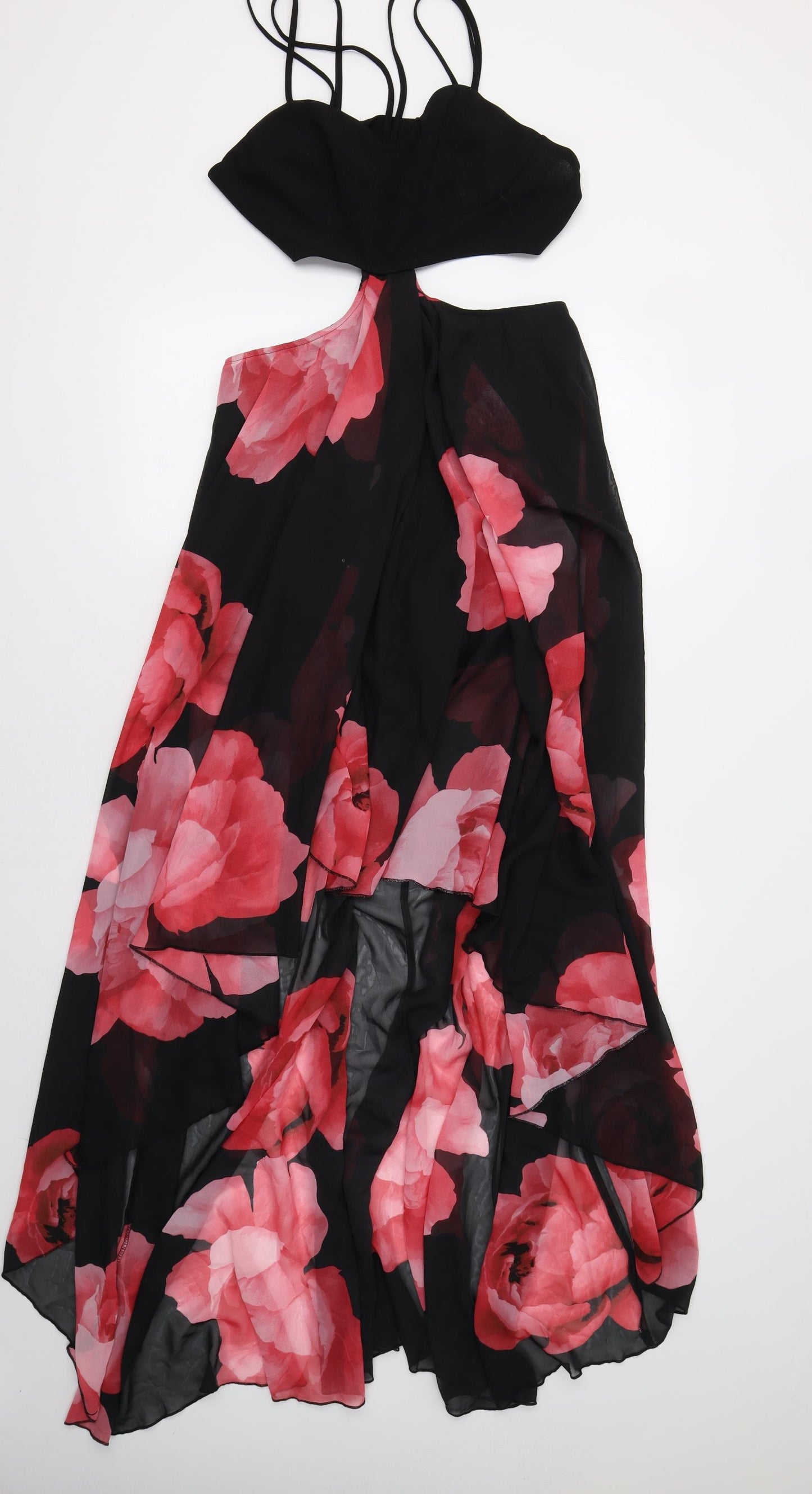 SheIn Womens Red Floral  Maxi  Size 10