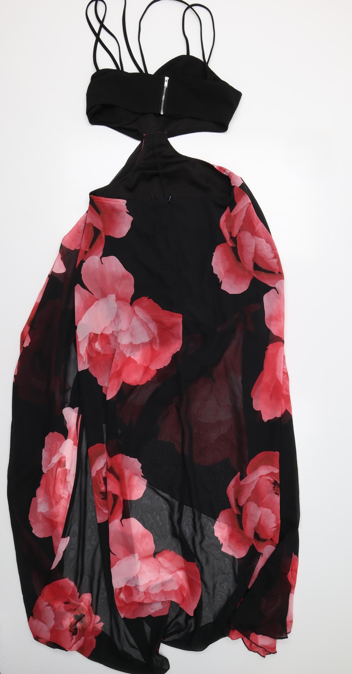 SheIn Womens Red Floral  Maxi  Size 10
