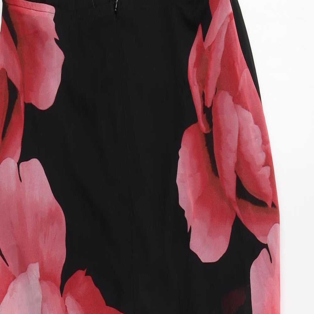 SheIn Womens Red Floral  Maxi  Size 10