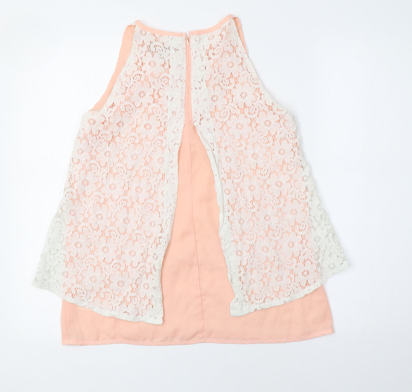 Apricot Womens Pink Floral  Basic Blouse Size 8