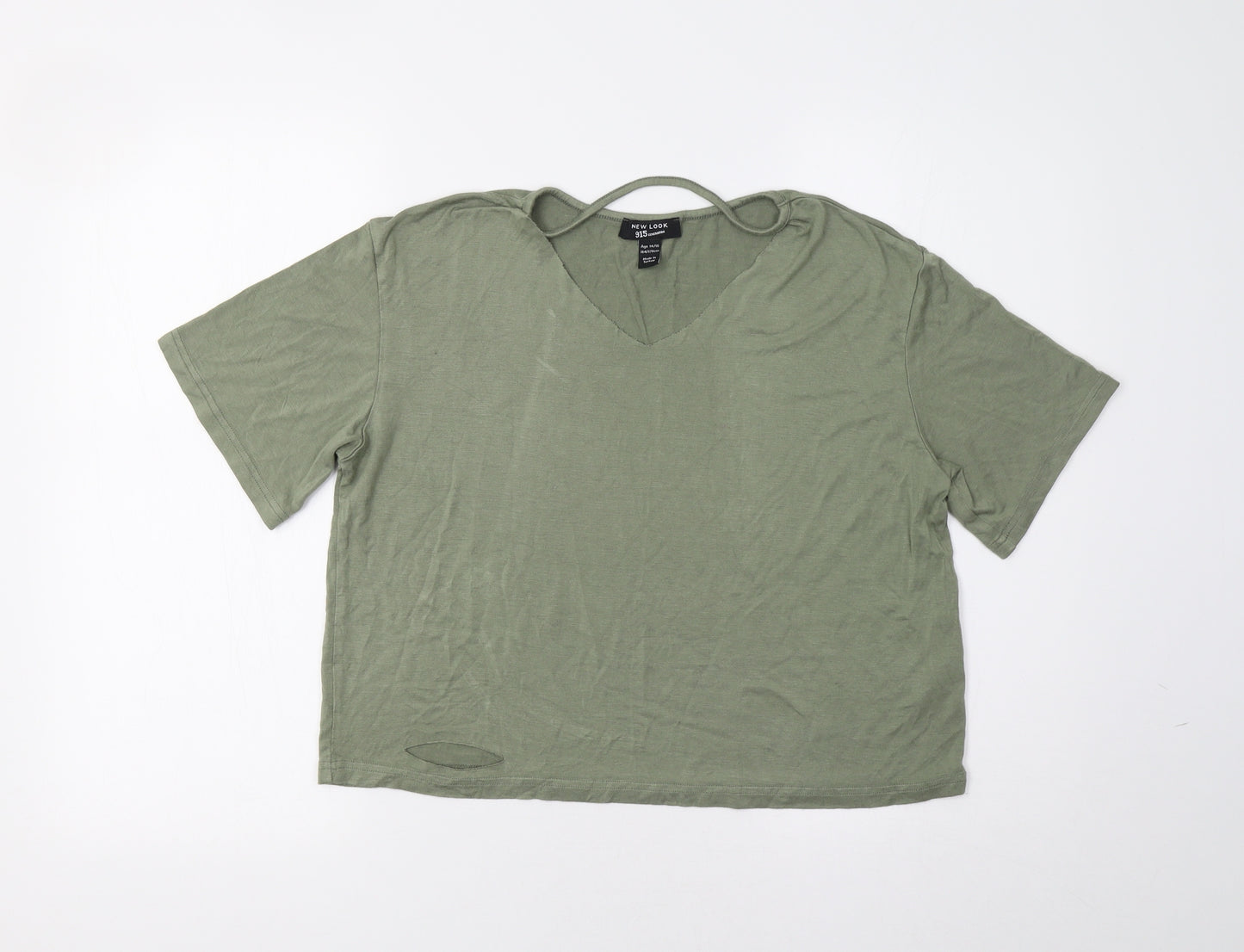 New Look Girls Green   Basic Blouse Size 14 Years