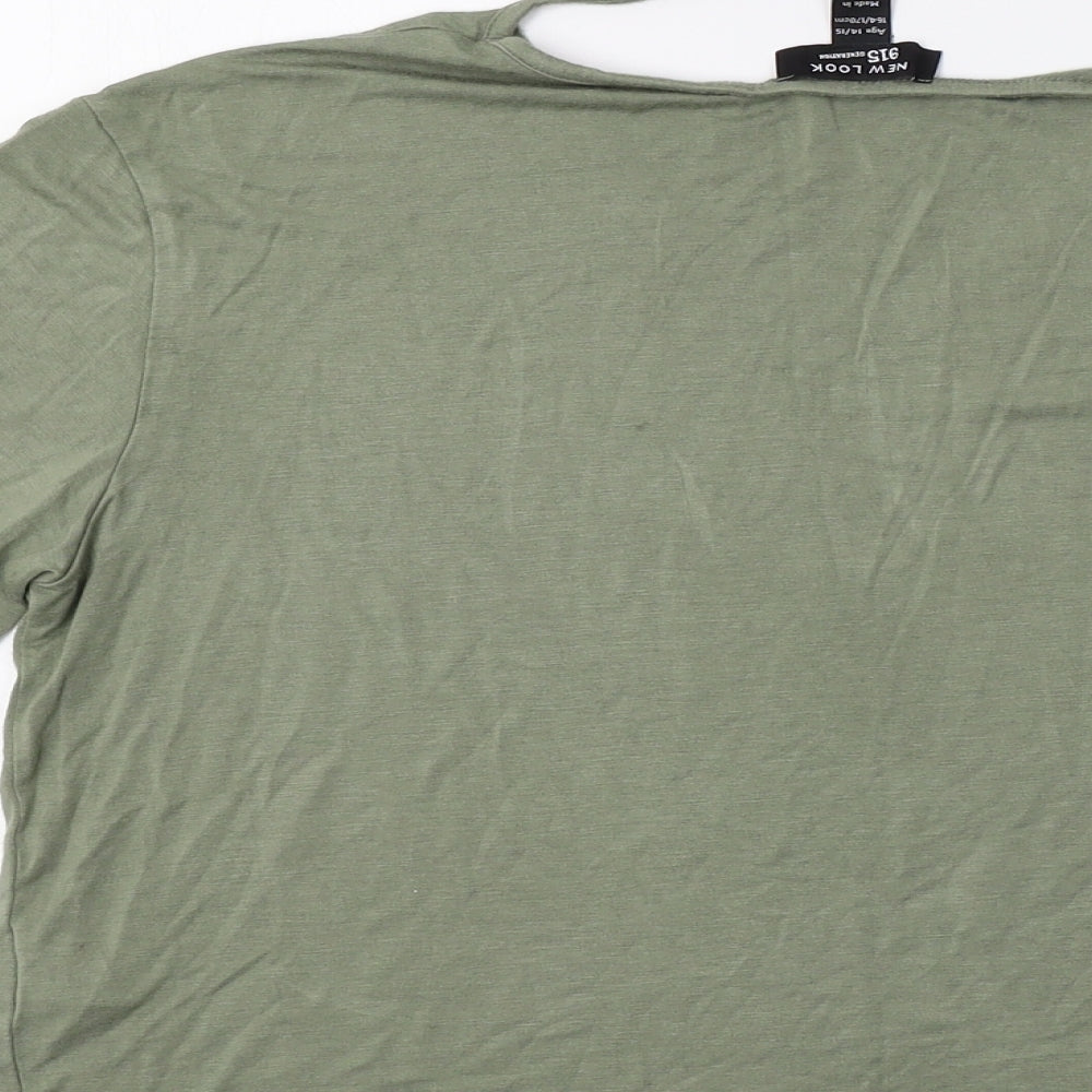 New Look Girls Green   Basic Blouse Size 14 Years