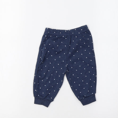Sterling Baby Baby Blue   Jogger Leggings Size 0-3 Months  - Star Print