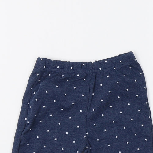 Sterling Baby Baby Blue   Jogger Leggings Size 0-3 Months  - Star Print