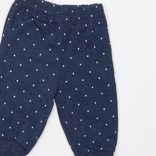 Sterling Baby Baby Blue   Jogger Leggings Size 0-3 Months  - Star Print