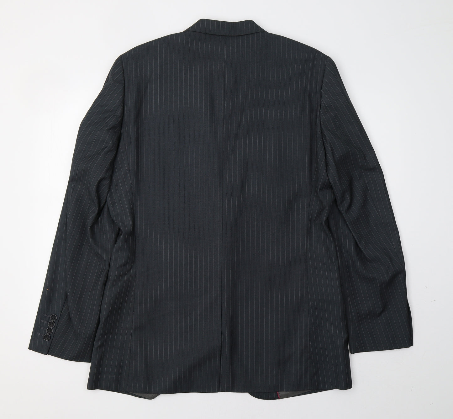 Butler And webb Mens Blue Striped  Jacket Blazer Size 40