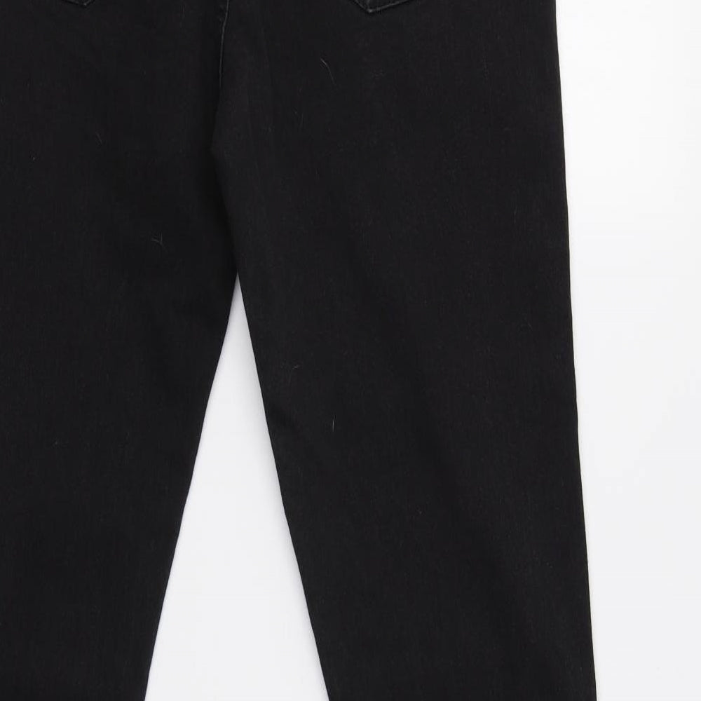 Primark Womens Black   Straight Jeans Size 12 L31 in
