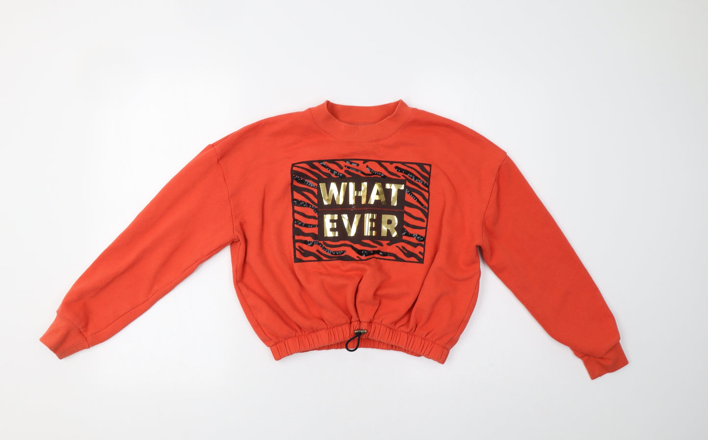 River Island Girls Orange   Pullover Sweatshirt Size 11-12 Years  - Whatever