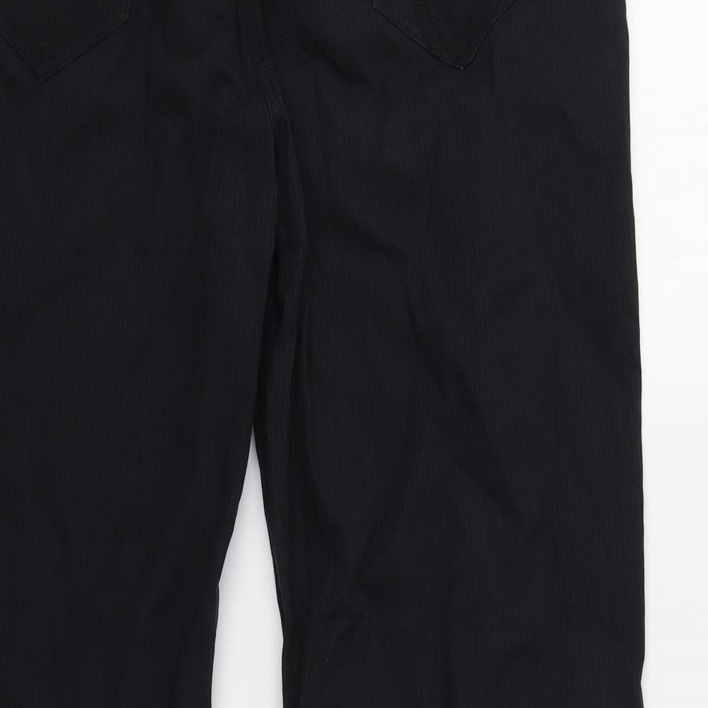 Per Una Womens Black Striped  Trousers  Size 16 L32 in