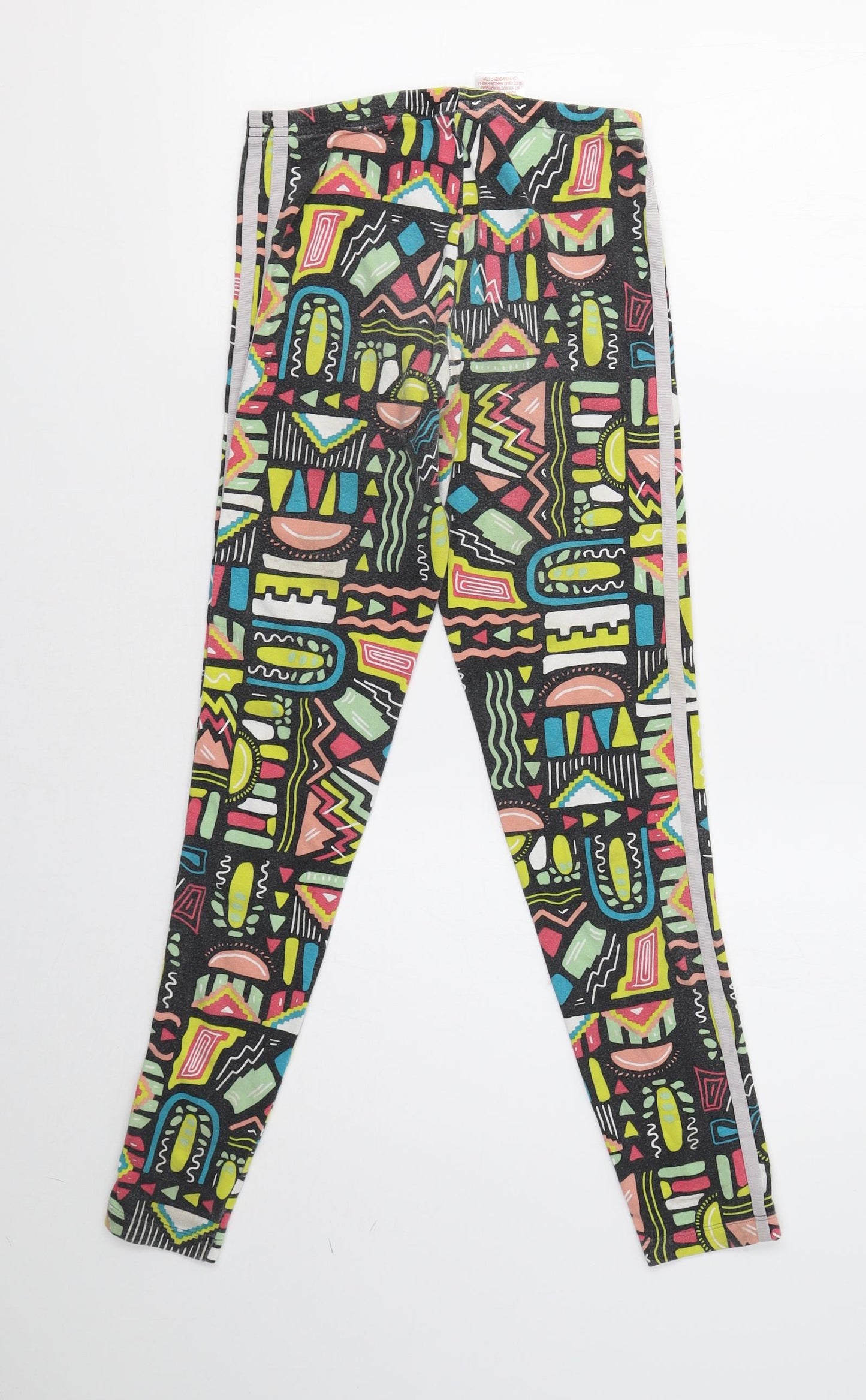 adidas Girls Multicoloured Geometric  Jegging Trousers Size 12-13 Years