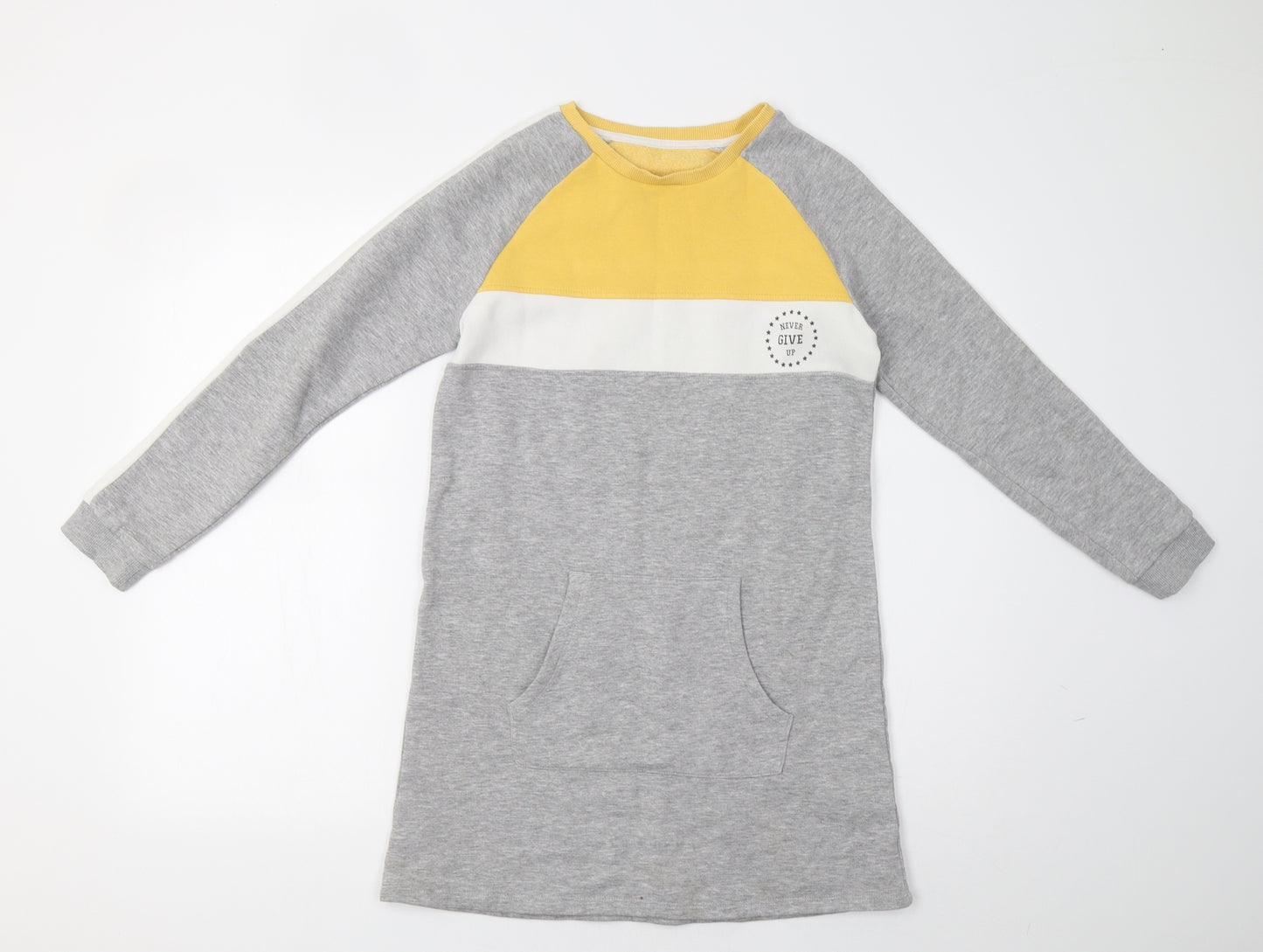 Nutmeg Girls Grey   A-Line  Size 10-11 Years