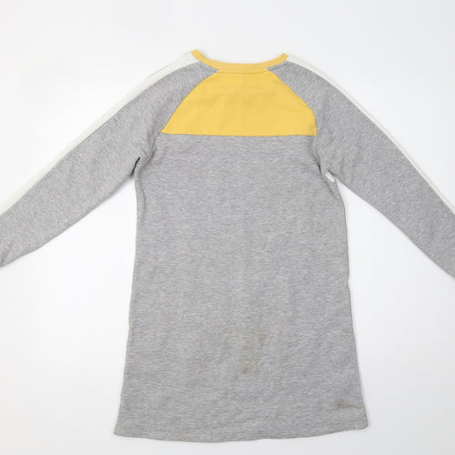 Nutmeg Girls Grey   A-Line  Size 10-11 Years