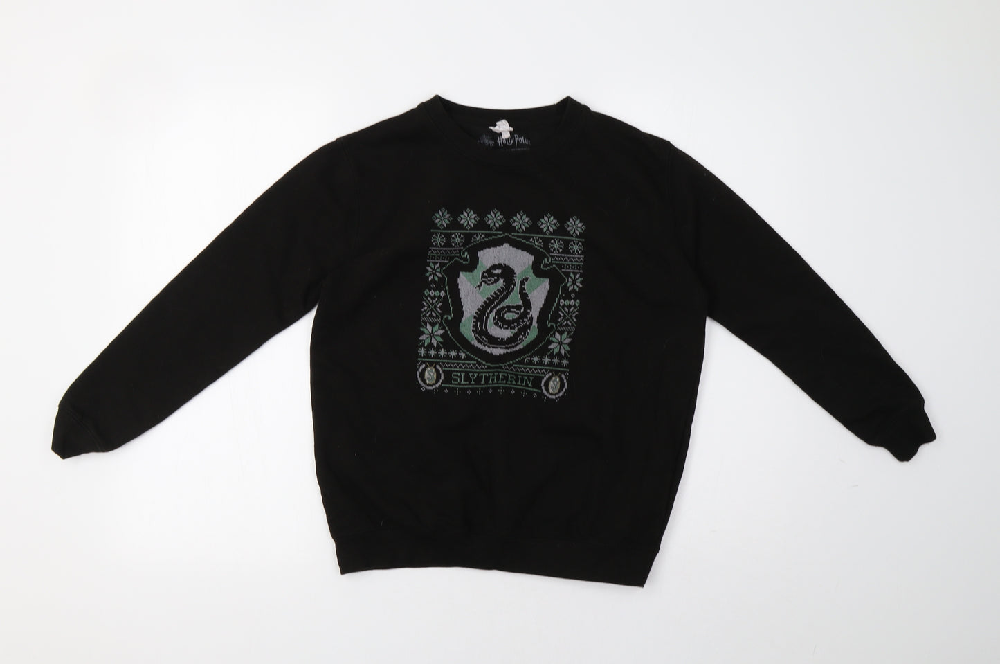 Awdis Girls Black   Pullover Sweatshirt Size 12 Years  - Harry Potter