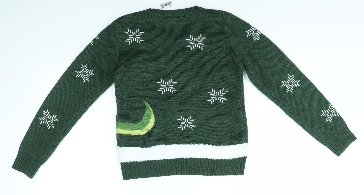 LILY & DAN Boys Multicoloured   Pullover Jumper Size 9-10 Years  - festive christmas