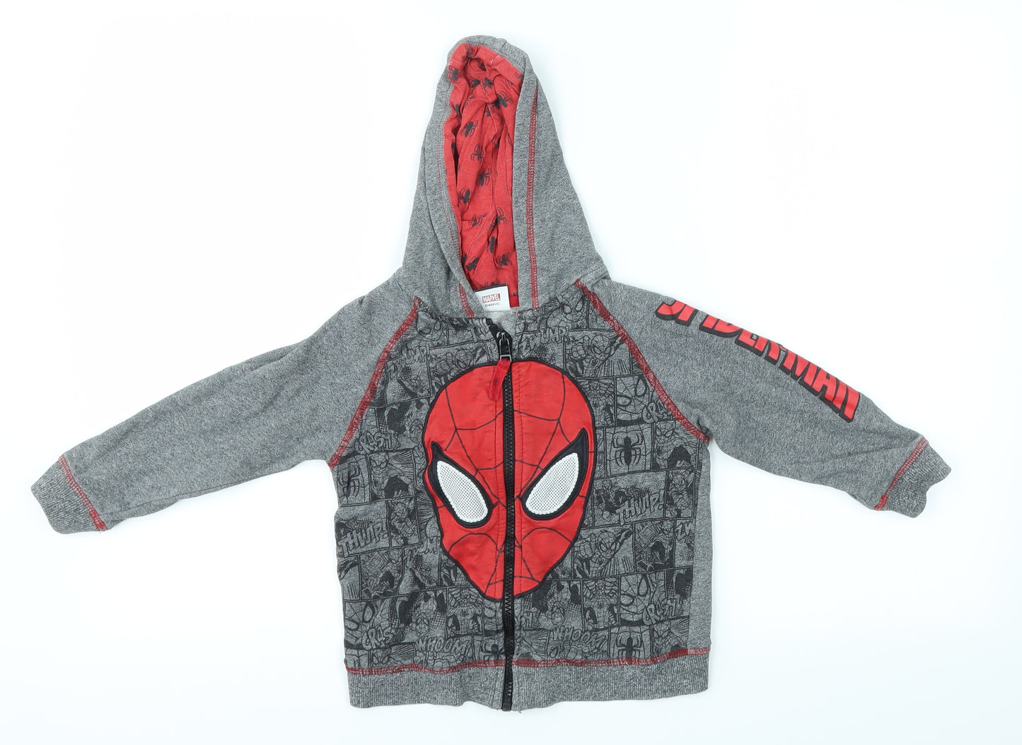 George Boys Multicoloured   Full Zip Hoodie Size 3-4 Years  - Spider Man