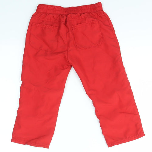 ARGOS Boys Red   Cargo Trousers Size 2-3 Years - CHAD VALLEY