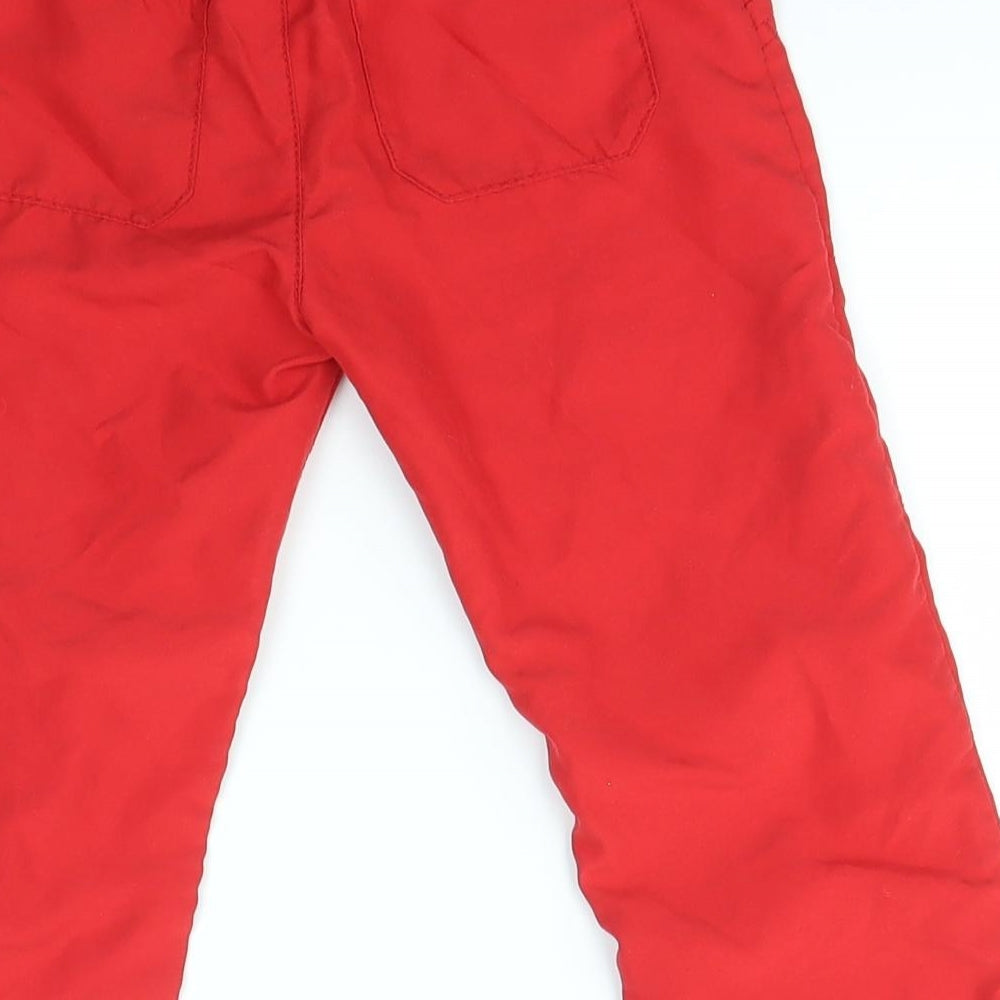 ARGOS Boys Red   Cargo Trousers Size 2-3 Years - CHAD VALLEY