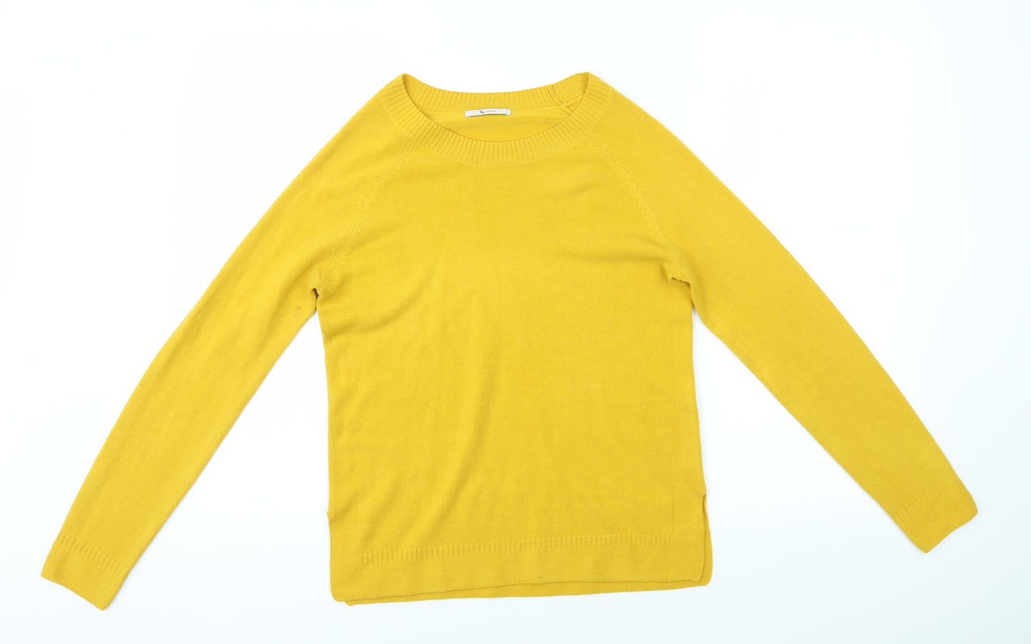 TU Womens Yellow   Basic Blouse Size 8
