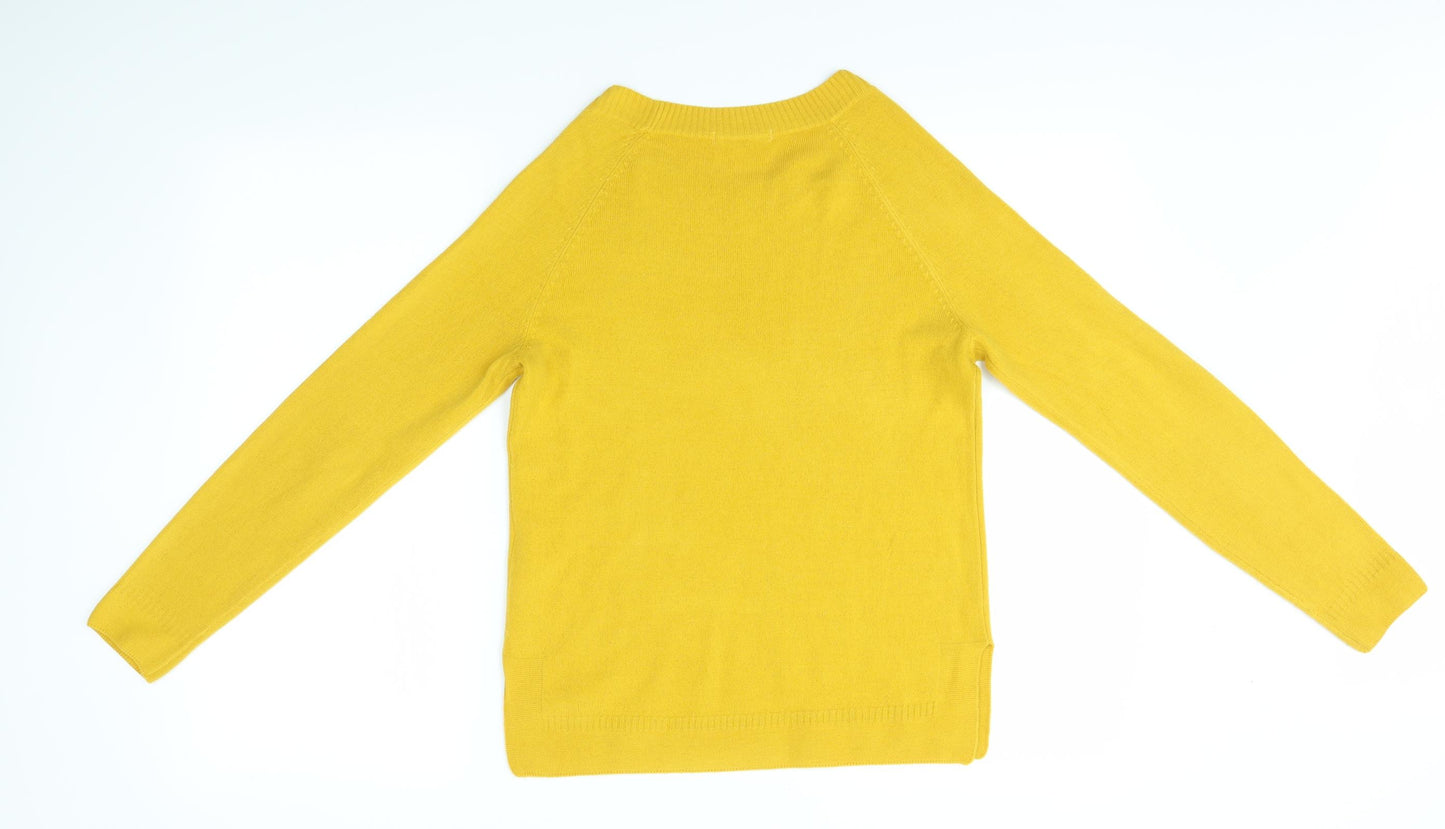 TU Womens Yellow   Basic Blouse Size 8