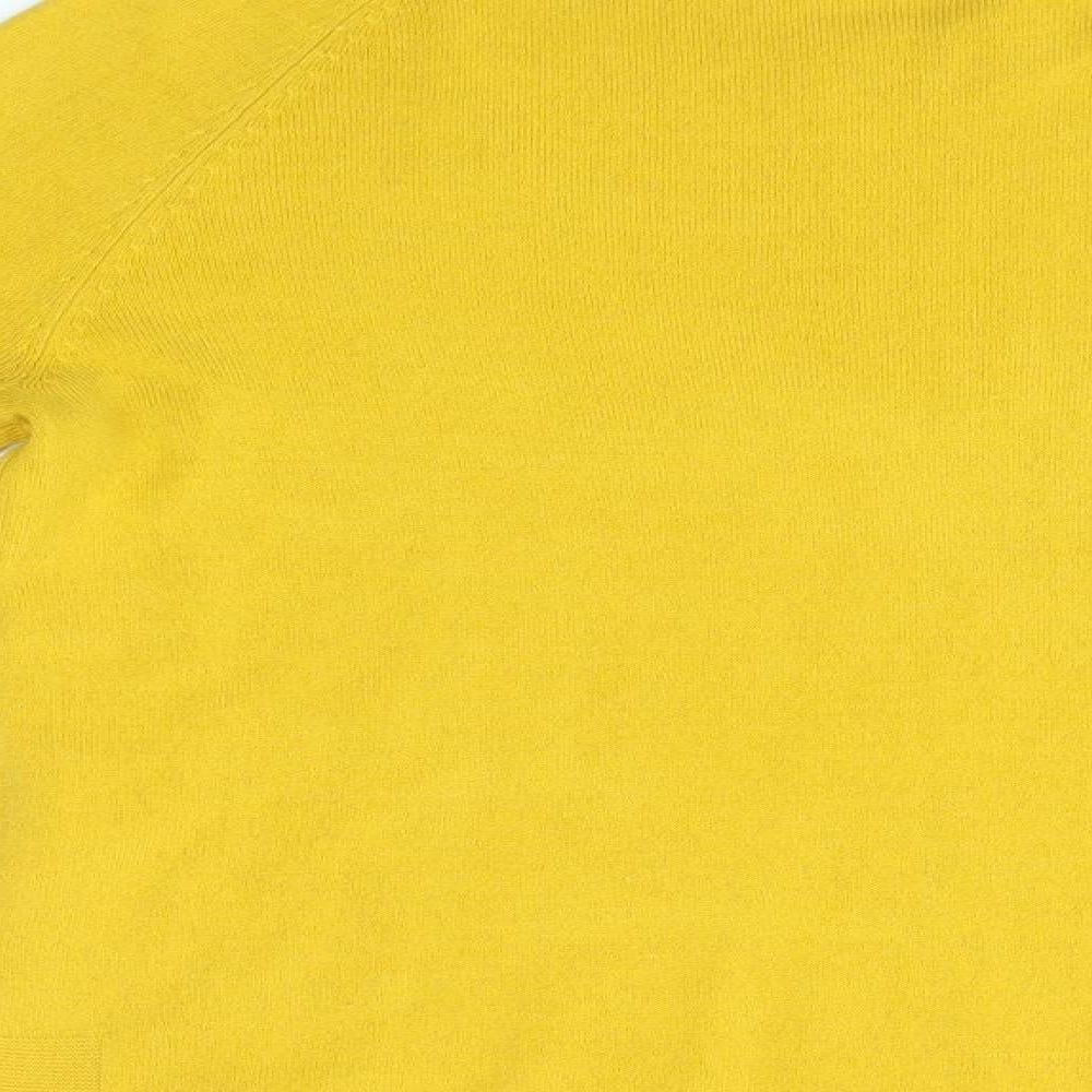 TU Womens Yellow   Basic Blouse Size 8
