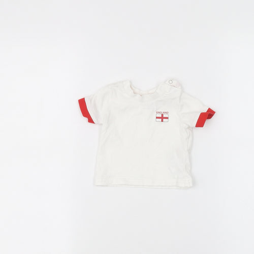 Primark Baby White   Basic T-Shirt Size 0-3 Months
