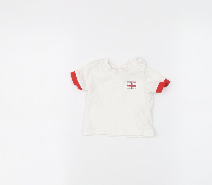 Primark Baby White Basic T-Shirt Size 0-3 Months