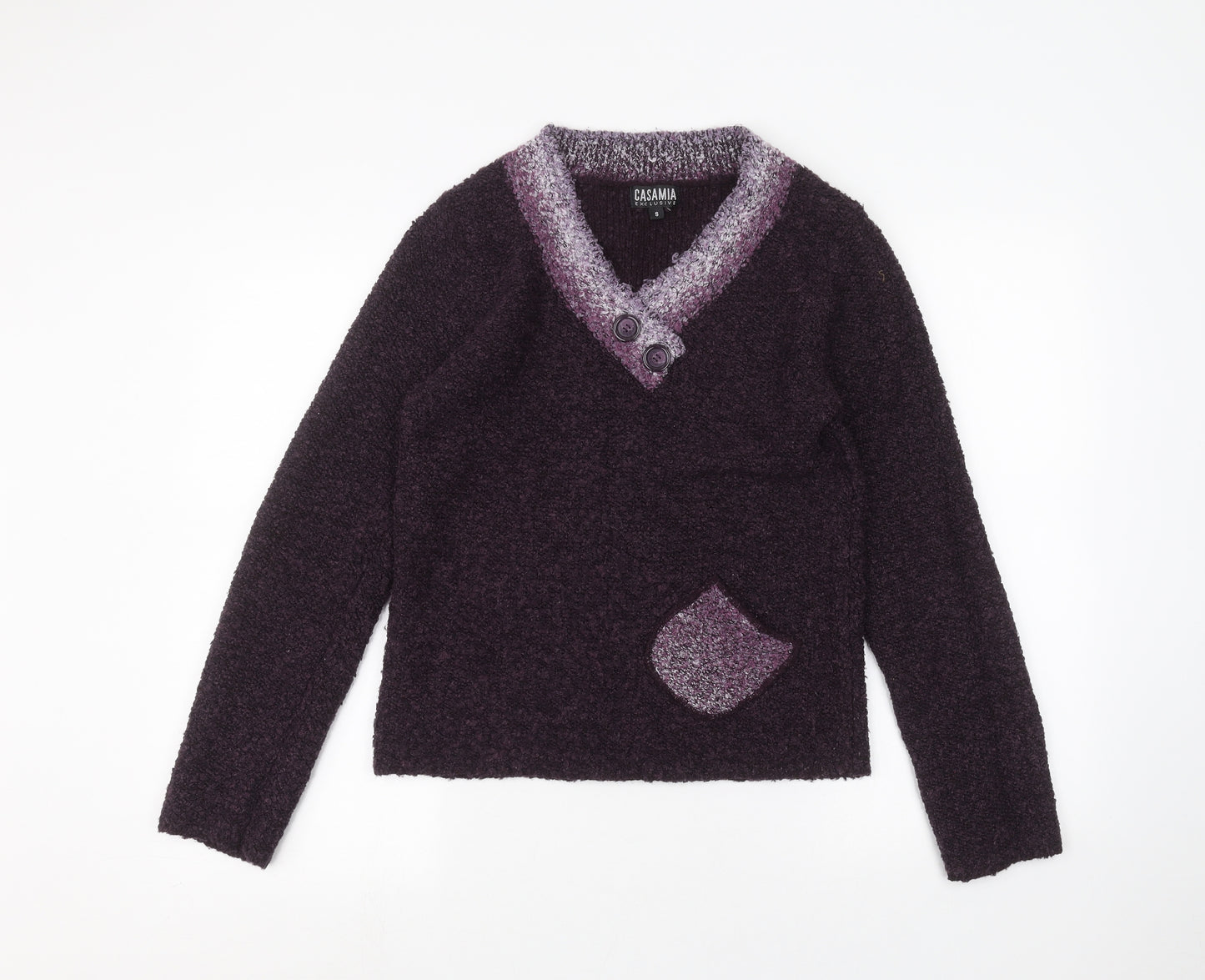 casamia Womens Purple   Pullover Jumper Size S