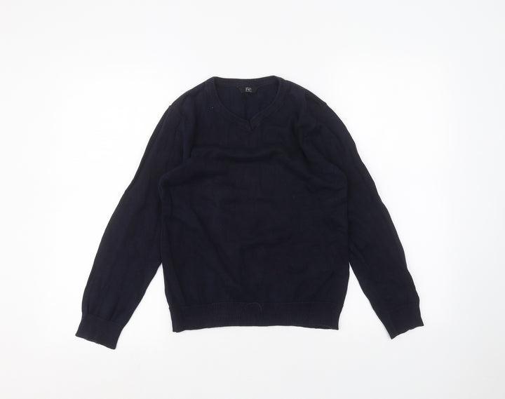 F&F Girls Blue Basic T-Shirt Size 9-10 Years