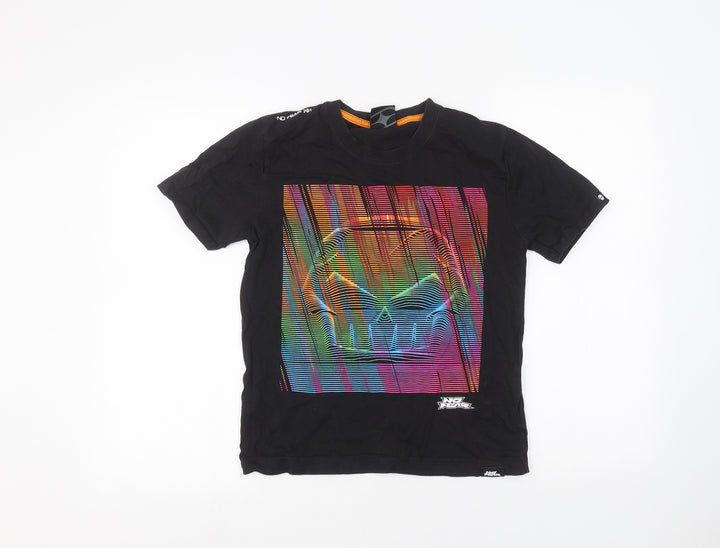No Fear Girls Black   Basic T-Shirt Size 11-12 Years