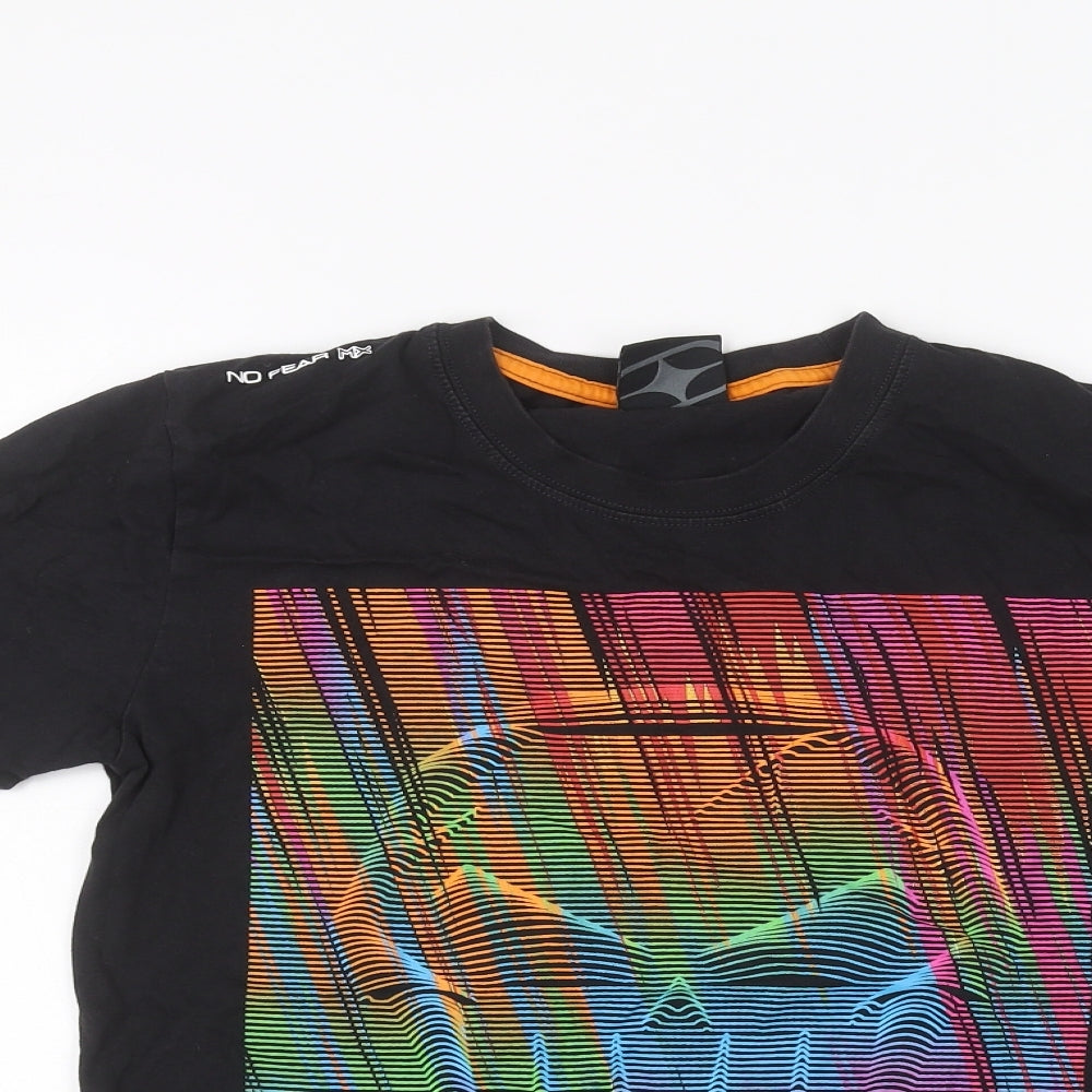 No Fear Girls Black   Basic T-Shirt Size 11-12 Years
