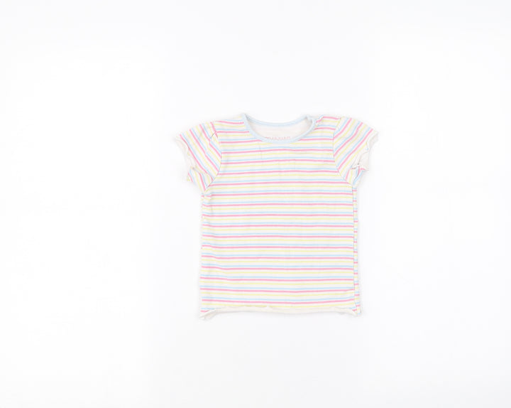 Primark Baby White Striped  Basic T-Shirt Size 18-24 Months