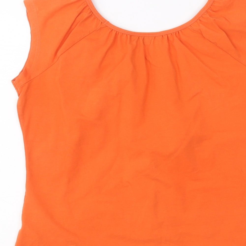 Wallis Womens Orange   Basic T-Shirt Size 12
