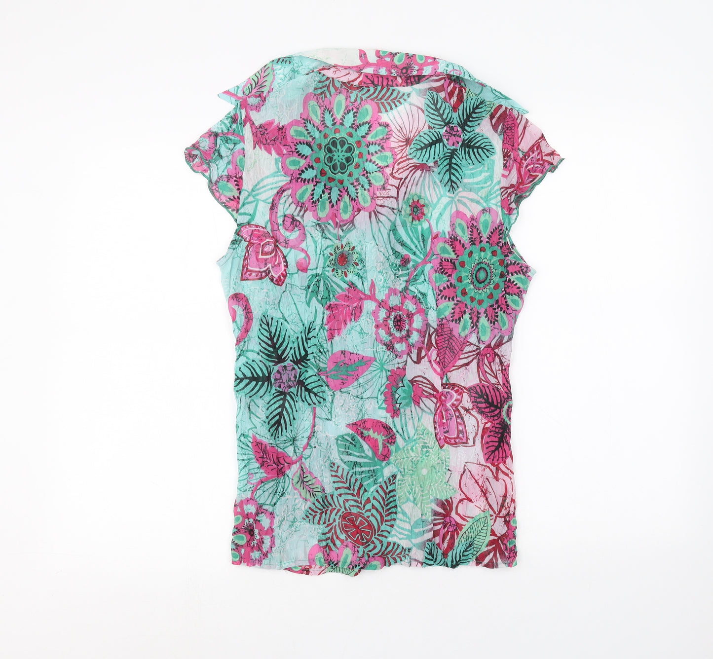 Per Una Womens Green   Basic Button-Up Size 14
