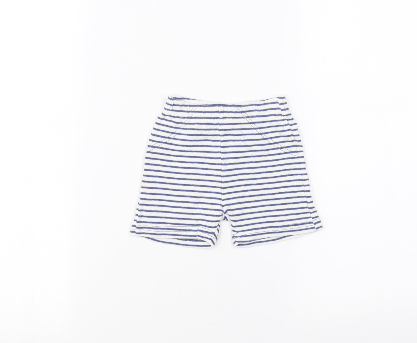 George Baby White Striped  Cropped Trousers Size 3-6 Months