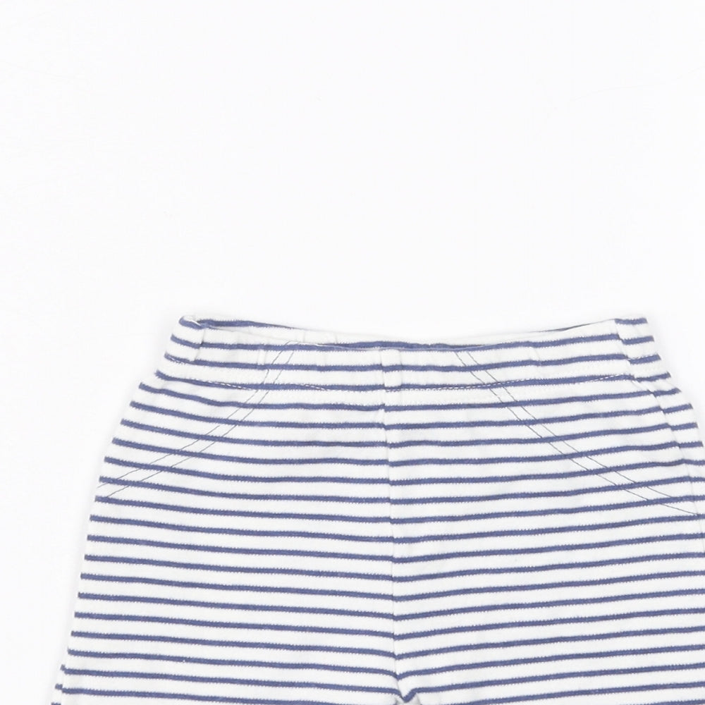 George Baby White Striped  Cropped Trousers Size 3-6 Months