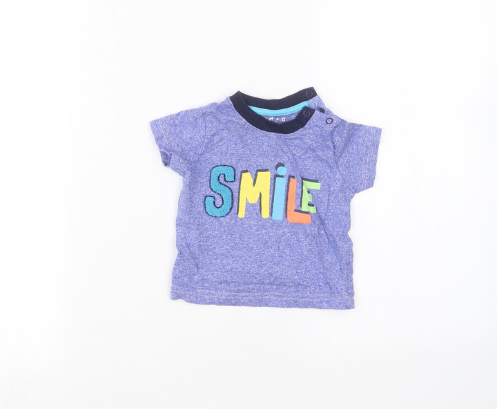 Nutmeg Baby Blue   Basic T-Shirt Size 3-6 Months