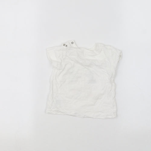 Matalan Baby White   Basic T-Shirt Size 3-6 Months