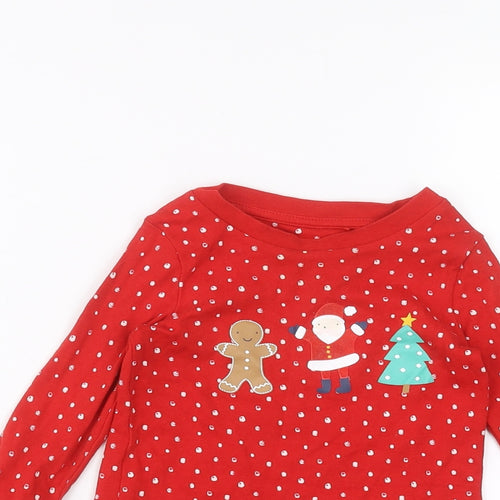 George Baby Red   Basic T-Shirt Size 18-24 Months