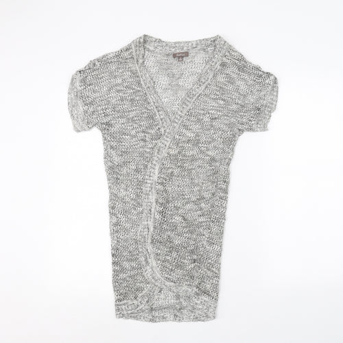 Katies Womens Grey   Cardigan Jumper Size S