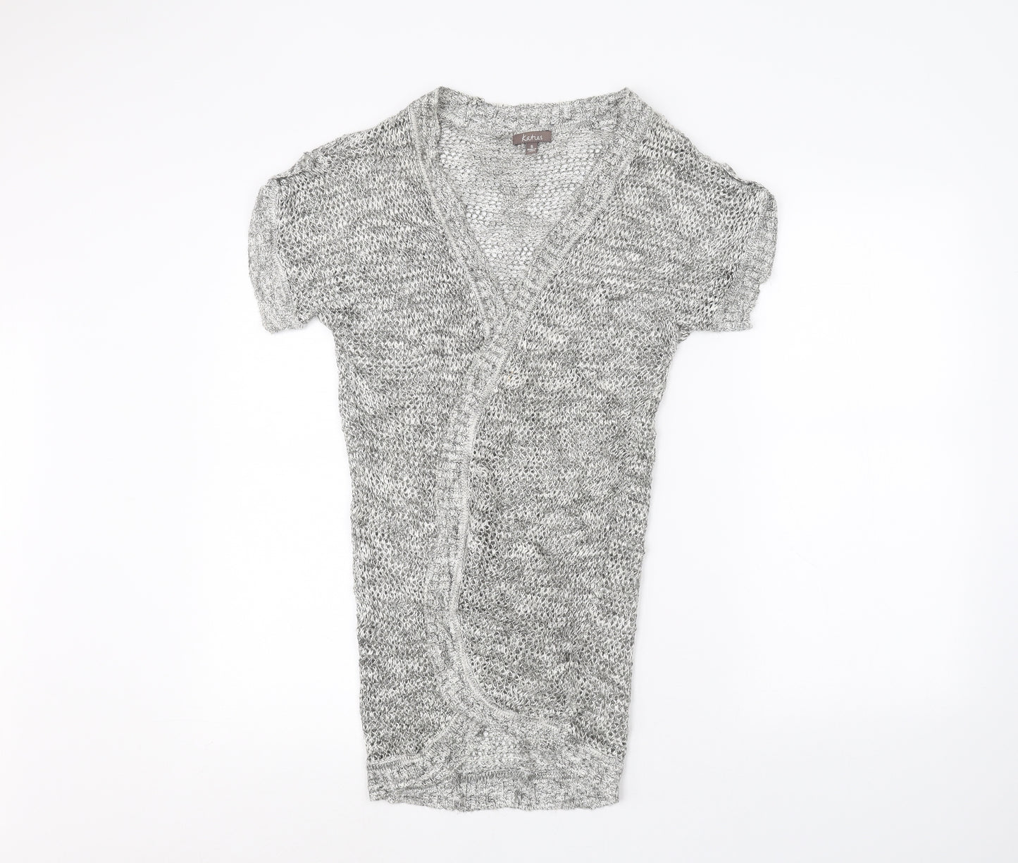Katies Womens Grey   Cardigan Jumper Size S