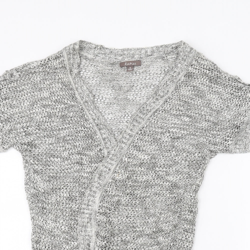 Katies Womens Grey   Cardigan Jumper Size S
