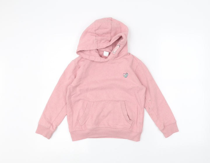 NEXT Girls Pink   Pullover Hoodie Size 7 Years