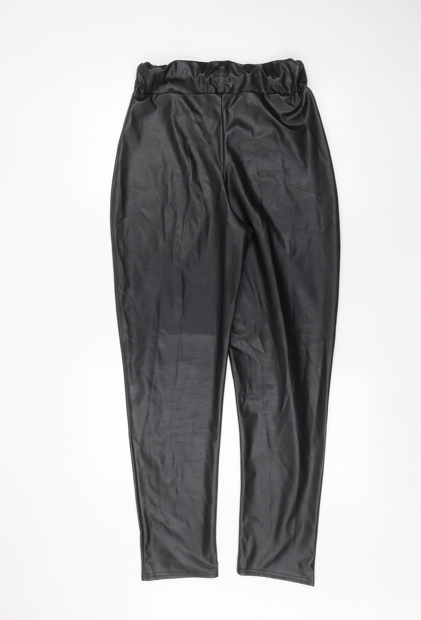 PRETTYLITTLETHING Womens Black   Trousers  Size 10 L27 in