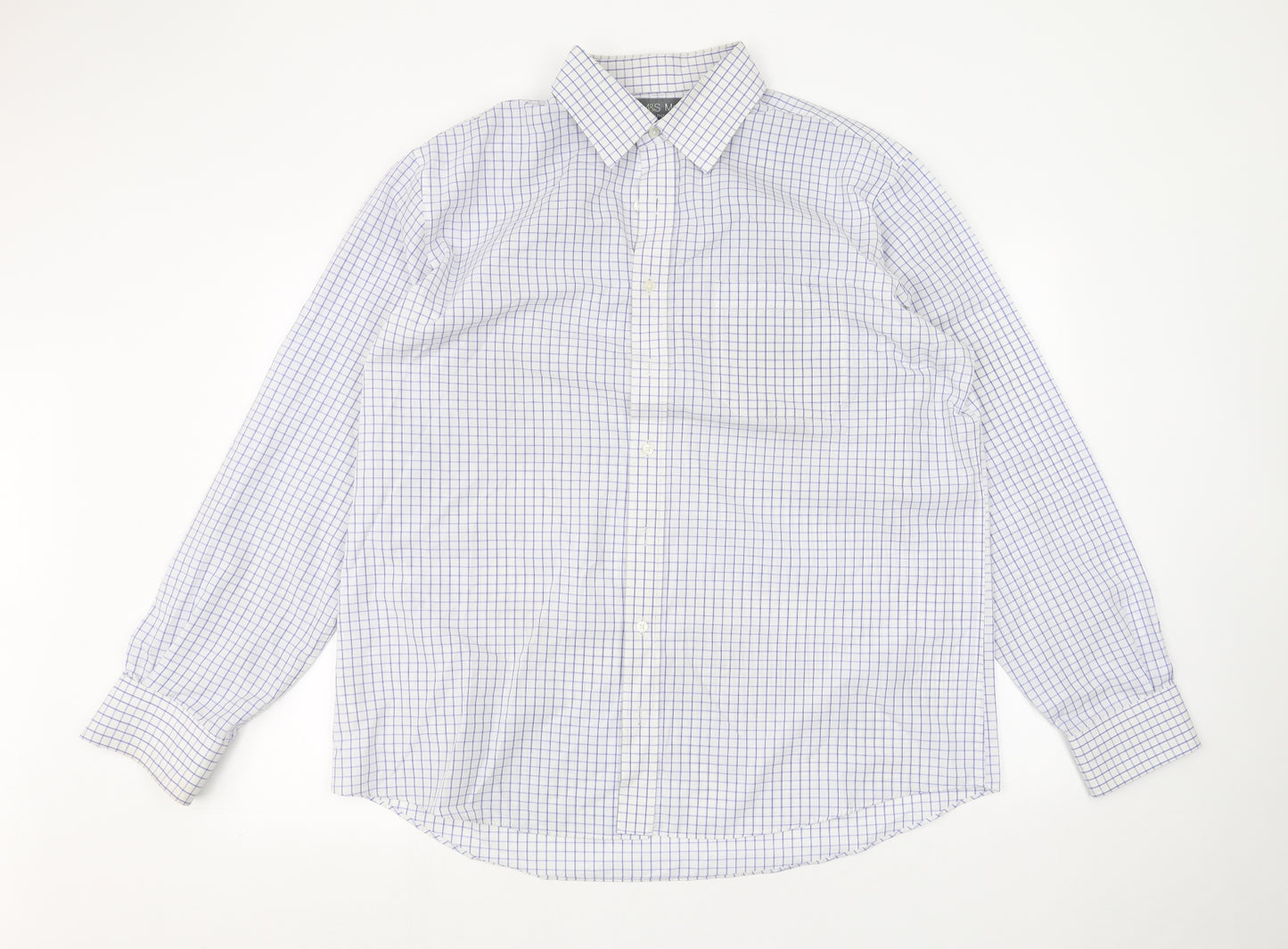 Marks and Spencer Mens White    Dress Shirt Size 18