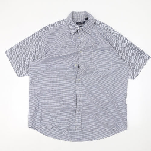 Maine New England Mens Blue    Dress Shirt Size L