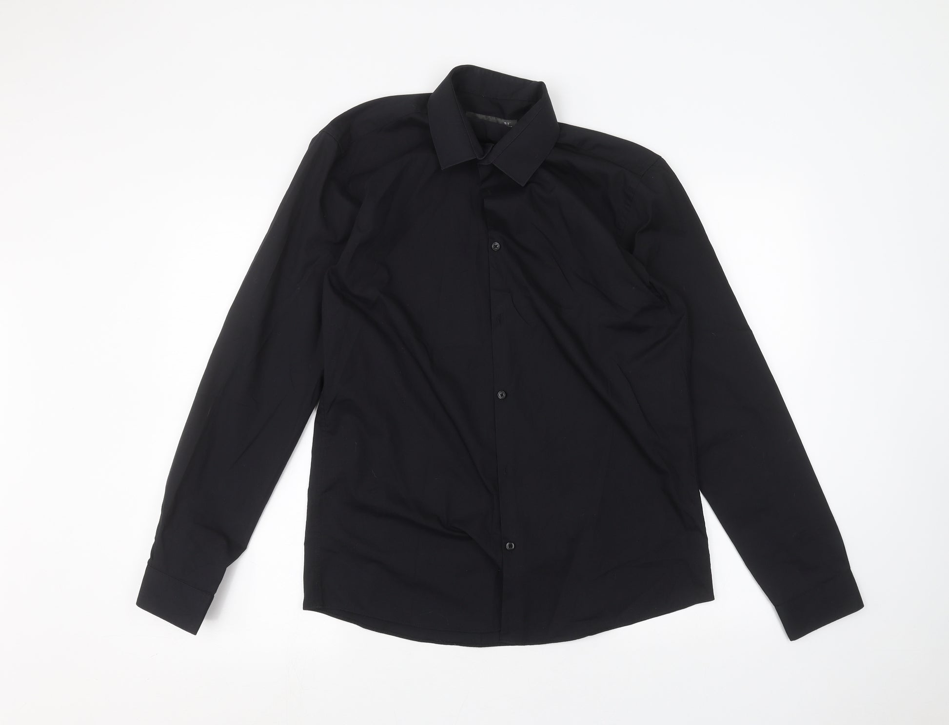 Primark Mens Black Dress Shirt Size 15.5 – Preworn Primark Mens Black Dress Shirt Size 15.5 – Preworn